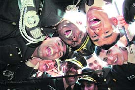 The newly commissioned officers after the passing out parade at the IMA, in Dehradun on Saturday.Tribune photos: Vinod Pundir