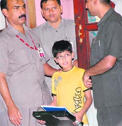 Eight-year-old computer wizkid Aman Rehman.