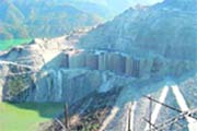 Work in progress at the Tehri Dam in Garhwal district of Uttarakhand. 