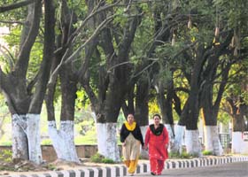 Morning walkers in Jammu