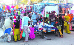 People throng one such market in Amritsar.