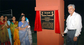 Lt-General DS Chauhan, GOC, Chetak Corps, inaugurating the Palms Park and Musical Fountain at Bathinda Cantt.