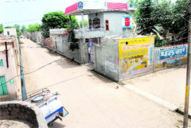 An overview of the model village of Burj Tharod in Bathinda district.