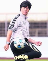 German coach Joachim Loew during a training session of the German national soccer team in Cologne