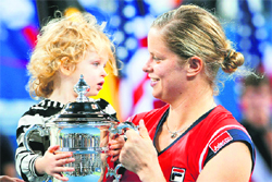 Kim Clijstes with her daughter Jada