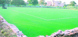 The astroturf at NIS Patiala. 
