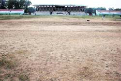 A view of the depleted MA stadium in Jammu speaks volumes about cricketing facilities.