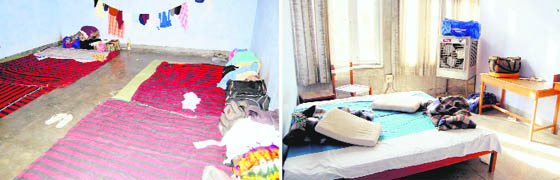 The staying arrangement for players (L) and officials depicts the bias and sorry state of affairs at the GND varsity.