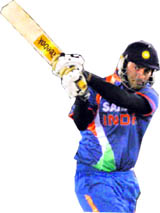 Yuvraj Singh in action on Saturday.