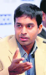 National Chief Coach, Badminton Association of India, Pullela Gopichand speaks during the Global Sports Summit �Turf-2009� in New Delhi on Tuesday.