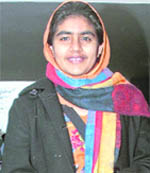 Praveen Kaur comes out of Khalsa College in Patiala 