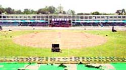 The view of YPS Stadium on Friday. A Tribune photo: Rajesh Sachar
