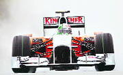 Force India�s Vitantonio Liuzzi drives during the qualifying session of the Malaysian GP on Satuday.