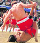 A match in progress at the Kabaddi World Cup in Amritsar 