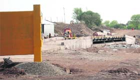 The clinker ground of Jaypee Cement on NH 21 in Dehni village, Anandpur Sahib