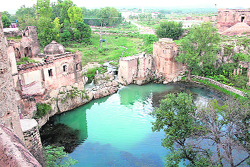 A view of the Katsraj temple in Pakistan.