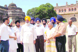 Minister for Jails, Tourism and Cultural Affairs, Punjab, Hira Singh Gabria reviews renovation work of Qila Mubarak in Patiala