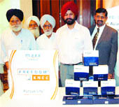 Specially designed knee-joint replacement system being launched in Amritsar on Friday.