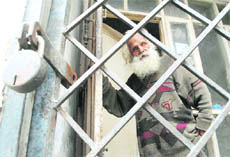 Gurbhajan Singh locked in a house in Mooran Wali Gali, Patiala.