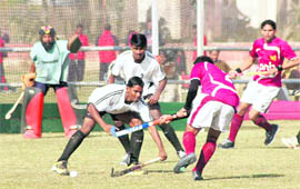 A match in progress in Nabha on Tuesday.