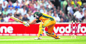 David Hussey is bowled by Tim Bresnan on Wednesday.
