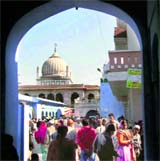 Devotees at Rouza Sharif in Fatehgarh Sahib.