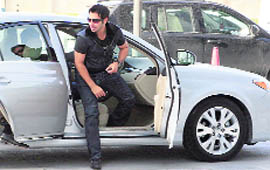 Salman Butt arrives in Doha to face a three-member independent anti-corruption tribunal on Saturday.