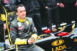Formula One driver Robert Kubica