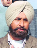 Jagbir Brar, MLA, addresses a press conference in Jalandhar 