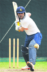 Netherlands� skipper Peter Borren during a training session on Monday. 