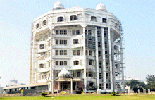 A view of Nishan-e-Sikhi, a multi-storey educational centre, that Baba Sewa Singh Khadoor Sahibwale will dedicate to society in April