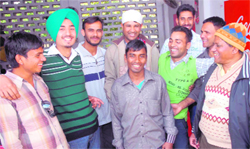 Youths who have returned from Libya in Jalandhar 