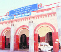 A view of the Amritsar railway station