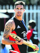 Kevin Pietersen (pic) has been ruled out of the World Cup because of a hernia injury. 