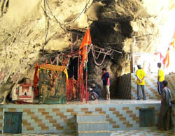 The Hinglaj temple located in Baluchistan province of Pakistan.