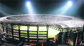 The Wankhede has a capacity of 32,000, after the renovation, and only 4000 tickets were sold to the general public.