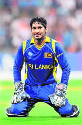 Sri Lankan wicketkeeper Kumar Sangakkara