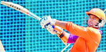 Kochi�s Parthiv Patel bats in the nets on Sunday. Kochi play CSK on Monday. Match starts: 8pm