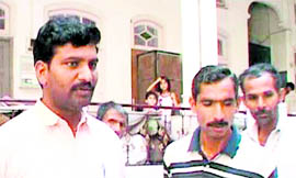 Chetan (left) before leaving for the Attari-Wagah border in Amritsar.