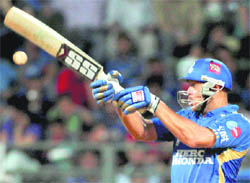 Mumbai Indians� Andrew Symonds (pic) in action in the IPL. Players like Symonds and Keiron Pollard have given an edge to MI
