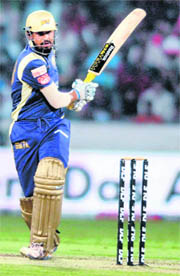 Yusuf Pathan struggled initially, but the hard-hitter made amends with a blazing unbeaten 47 against Chargers.