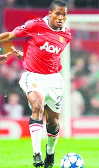 Manchester United's Antonio Valencia