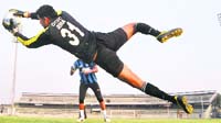 JCT FC players practice in Ludhiana 