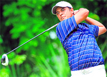 Arjun Atwal in action in Fort Worth