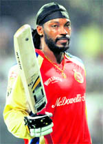 Once again Chris Gayle turned in a match-winning performance for RCB