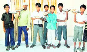 Rescued Nepali children at the Red Cross Bhawan in Amritsar