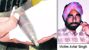 another unexploded shell that was recovered from a scrap dealer