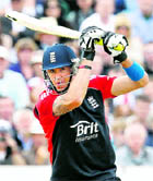 Kevin Pietersen in action against Sri Lanka in the T20 match in Bristol on Saturday.