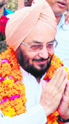 Former finance minister Lal Singh in Amritsar 