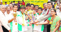 The winners being awarded in Rohtak on Sunday. 
